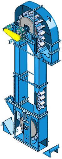 圓環(huán)鏈斗式提升機(jī) 圓環(huán)鏈斗式提升機(jī)